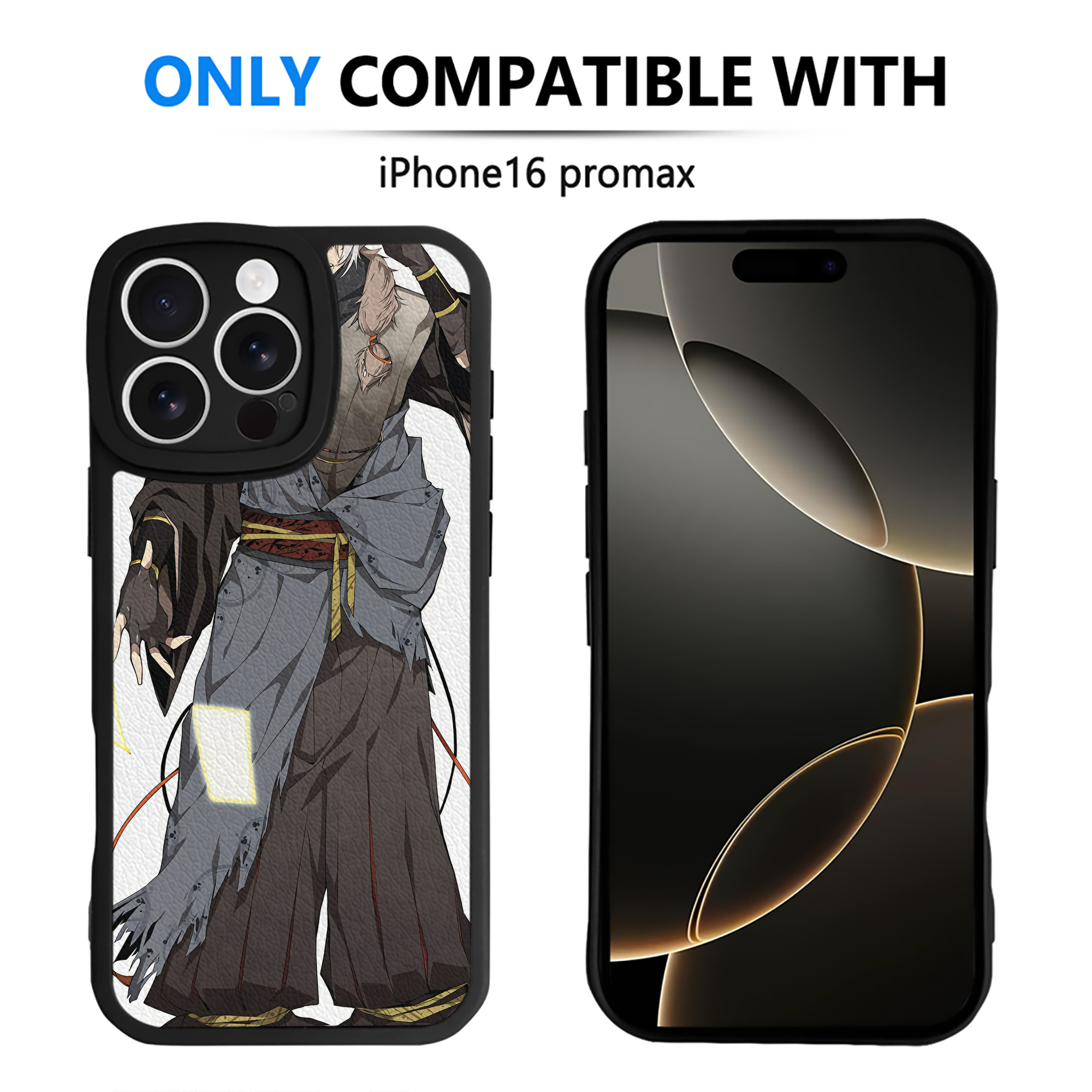 （画像用） 文豪ストレイドッグス Bungo Stray Dogs 【iPhone 16シリーズ対応】シリコンスマホケース（レザー調） 材質：シリコン